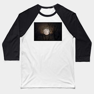 Full Moon Rising Number 3 Baseball T-Shirt